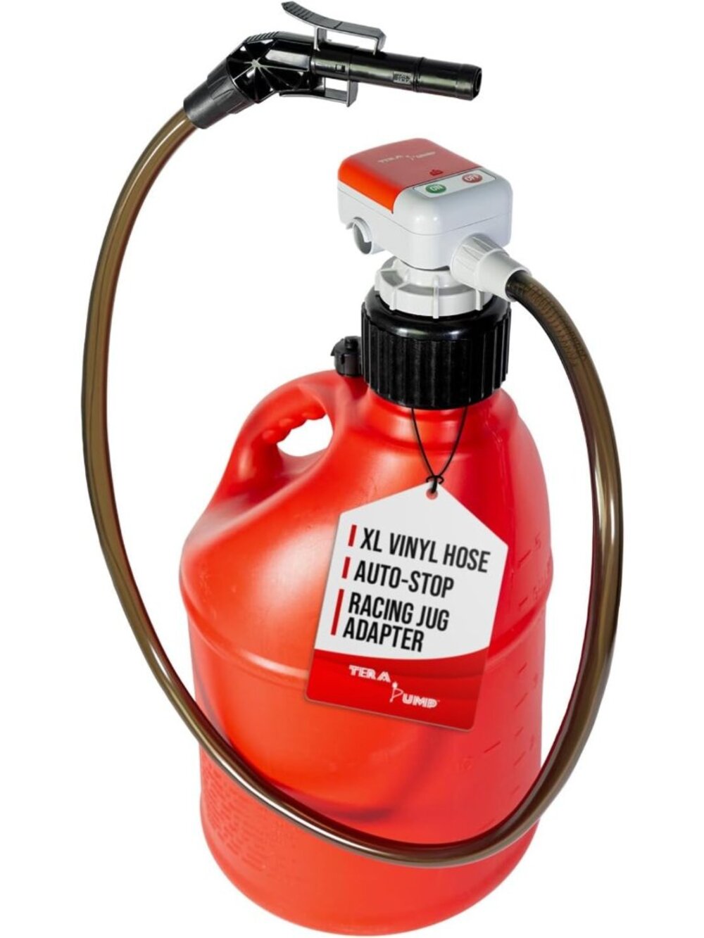 2nd Gen Gas Can Fuel Transfer Pump with Auto-Stop Feature for Easy Refueling